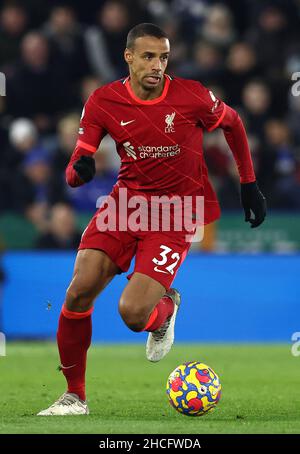 Leicester, England, 28th. Dezember 2021. Joel Matip von Liverpool während des Spiels der Premier League im King Power Stadium, Leicester. Bildnachweis sollte lauten: Darren Staples / Sportimage Credit: Sportimage/Alamy Live News Stockfoto