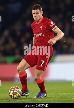 Leicester, England, 28th. Dezember 2021. James Milner von Liverpool während des Premier League-Spiels im King Power Stadium, Leicester. Bildnachweis sollte lauten: Darren Staples / Sportimage Credit: Sportimage/Alamy Live News Stockfoto