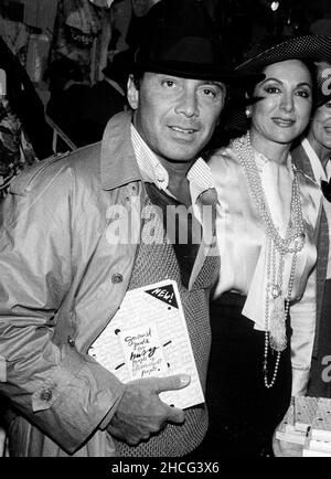 Paul Anka Evangeline Gouletas Gov Carey 1983 Foto von John Barrett/PHOTOlink / MediaPunch Stockfoto