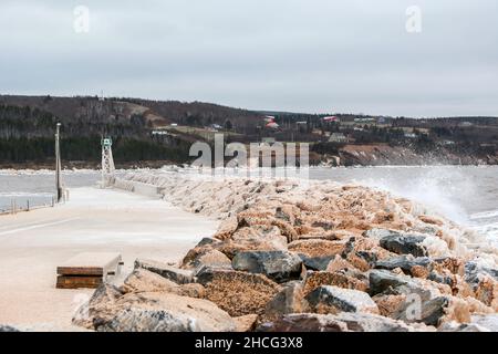 Arisaig, Nova Scotia, Kanada, Dezember 25 2021. Arisaig Pier. Luke Durda/Alamy Stockfoto