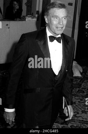 Charlton Heston 1985 Foto von John Barrett/PHOTOlink / MediaPunch Stockfoto