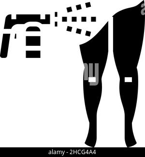Vektorgrafik für Glyphen-Symbole in hellbrauner Farbe Stock Vektor