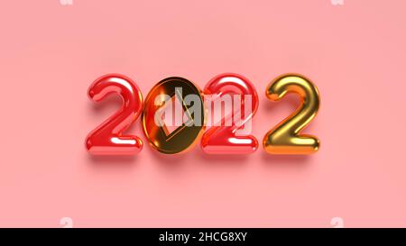 2022 Chinesisches Neujahrszeichen. Stockfoto