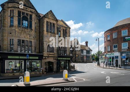 Straßenansicht der Stadt East Grinstead, West Sussex, Großbritannien Stockfoto