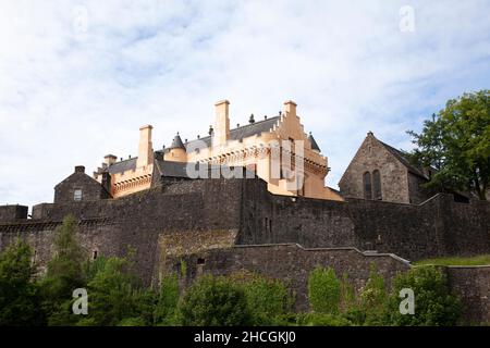 Blick auf Stirling Castle und Chapel von unten - Stirling, Schottland Stockfoto