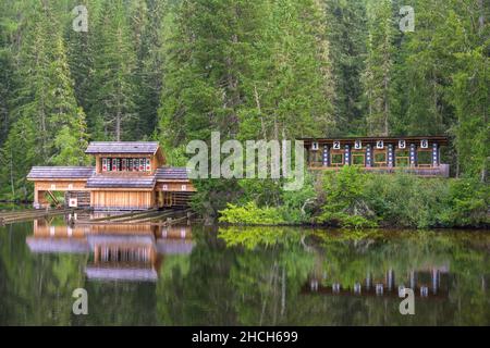 Anlage für das Preberseeschiessen, Tamsweg, Salzburg, Österreich Stockfoto