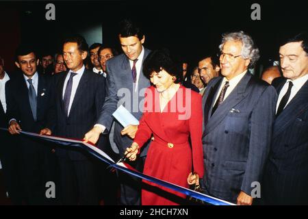 Archiv 80ies: Michel Noir, französischer Politiker und Bürgermeister von Lyon, Rhone, Region Rhone-Alpen, Frankreich, Oktober 1988 Stockfoto