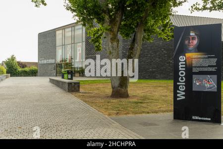 Stirling, Schottland - 26th. Juli 2021: Eingang zum Besucherzentrum der Schlacht von Bannockburn, Stirling Schottland Stockfoto