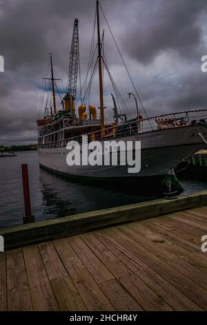 S. S. Acadia National Historic Site of Canada Stockfoto