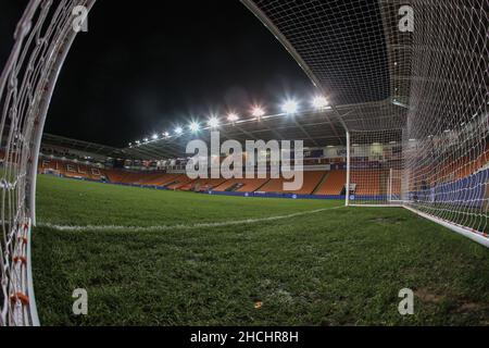 Blackpool, Großbritannien. 29th Dez 2021. Eine allgemeine Ansicht der Bloomfield Road in Blackpool, Vereinigtes Königreich am 12/29/2021. (Foto von Mark Cosgrove/News Images/Sipa USA) Quelle: SIPA USA/Alamy Live News Stockfoto