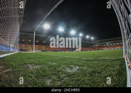 Blackpool, Großbritannien. 29th Dez 2021. Eine allgemeine Ansicht der Bloomfield Road in Blackpool, Vereinigtes Königreich am 12/29/2021. (Foto von Mark Cosgrove/News Images/Sipa USA) Quelle: SIPA USA/Alamy Live News Stockfoto