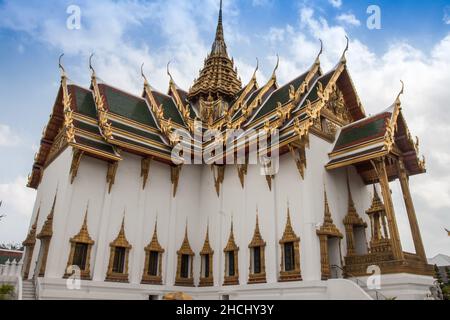 Dusit Maha Prasat Hall - eine Residenz & Audience Hall wurde vor allem von Kings, Queens Royal Members an Historical Landmark at Grand Palace, Bangkok genutzt Stockfoto