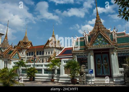 Dusit Maha Prasat Hall - Residenz & Audience Hall wurde vor allem von Kings, Queens & Royal Members an Historical Landmark at Grand Palace, Bangkok genutzt Stockfoto