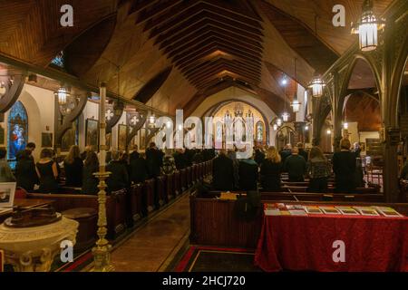 Die Kirche der Verklärung oder die kleine Kirche um die Ecke auf der Ostseite von Manhattan NYC Stockfoto