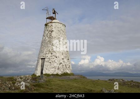 Twr Bach Lighthouse, Anglesey, Wales Stockfoto