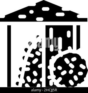 Abbildung des Symbols „Heu im Stall“ Stock Vektor
