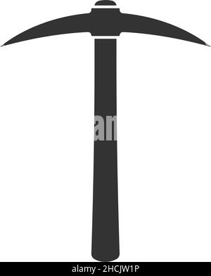 Pickaxe Symbol Design Vorlage Vektor isolierte Illustration Stock Vektor