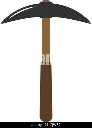 Pickaxe Symbol Design Vorlage Vektor isolierte Illustration Stock Vektor