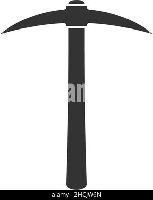 Pickaxe Symbol Design Vorlage Vektor isolierte Illustration Stock Vektor