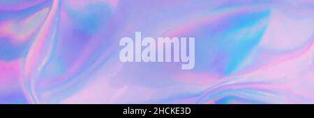 Abstrakt trendy Regenbogen Pastell farbigen holographischen Banner Hintergrund Stockfoto