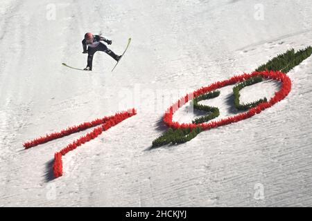 Oberstdorf, Deutschland. 29th Dez 2021. Pius PASCHKE (GER), Action, Sprung, Skispringen, 70th Internationales Vierschanzentournee 2021/22, Eröffnungswettbewerb in Oberstdorf, AUDI ARENA am 29th. Dezember 2021. Kredit: dpa/Alamy Live Nachrichten Stockfoto