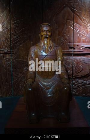 Peking, 022019. Der Konfuzius-Tempel in Peking ist der Ort, an dem die Menschen Konfuzius während der Yuan-, Ming- und Qing-Dynastien huldigten. Stockfoto