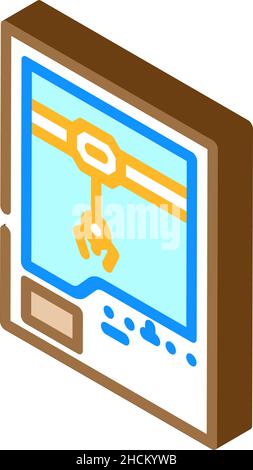 Isometrische Symboldarstellung für Verkaufsautomaten Stock Vektor