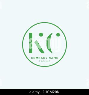 Kreatives modernes KC Buchstabe Business Logo Design Alphabet Symbol Vektor-Symbol. Kreative, elegante KC-Logo-Vorlage. Stock Vektor