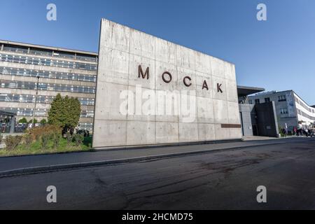 Museum für zeitgenössische Kunst in Krakau - MOCAK - Krakau, Polen Stockfoto