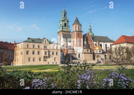 Wawel-Kathedrale im Schloss Wawel - Krakau, Polen Stockfoto