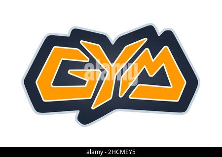 Vektorschriftzug für Fitnessstudios Stock Vektor