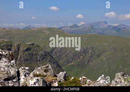 Buchaille Etive Beag von der Buchaille Etive Mor, Glencoe, Schottland Stockfoto