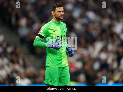 Aktenfoto vom 19-09-2021 von Tottenham Hotspur-Torwart Hugo Lloris. Tottenham-Chef Antonio Conte ist zuversichtlich, dass Hugo Lloris im Club bleiben wird. Ausgabedatum: Donnerstag, 30. Dezember 2021. Stockfoto