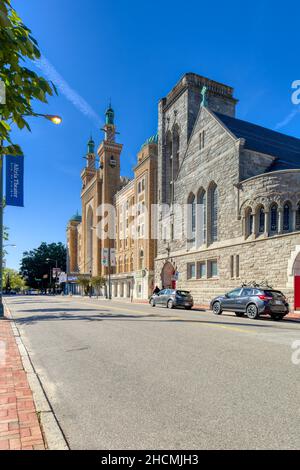 Altria Theatre, ursprünglich von Shriners als AccaTemple Shrine im Jahr 1927 im maurischen Stil erbaut. Stockfoto