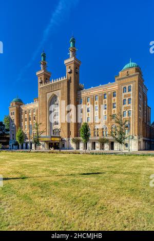 Altria Theatre, ursprünglich von Shriners als AccaTemple Shrine im Jahr 1927 im maurischen Stil erbaut. Stockfoto