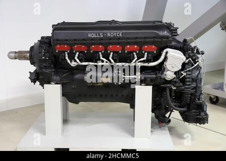 Rolls-Royce Merlin-Motor Stockfoto