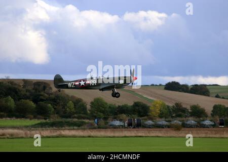 Spitfires in Duxford Stockfoto