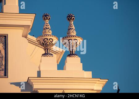 El Rocio, Huelva, Spanien - 6. Dezember 2021: El Rocío ist ein Dorf, das 15 km von der Gemeinde Almonte, Provinz Huelva, entfernt ist. Ein wichtiges Mär Stockfoto