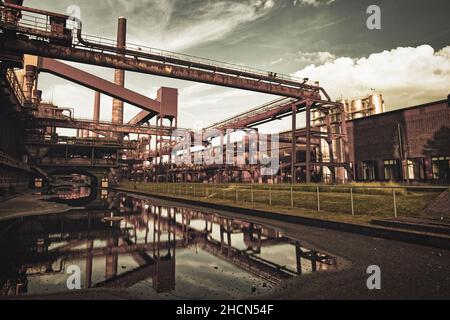 Zeche Zollverein im Sommer in Essen, Deutschland Stockfoto