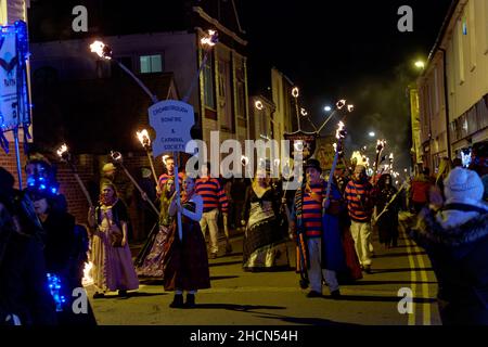 Rye Bonfire Night Parade 2021. November Stockfoto