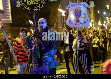 Rye Bonfire Night Parade 2021. November Stockfoto