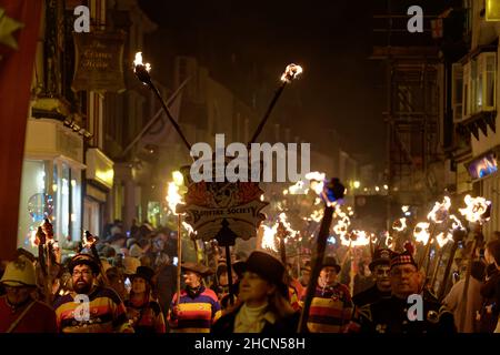 Rye Bonfire Night Parade 2021. November Stockfoto