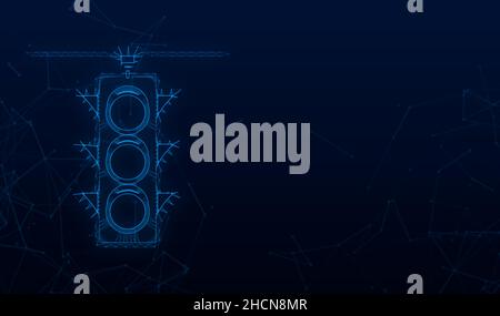 Ampelsymbol. Fußgängerschild. Vektorgrafik Stock Vektor