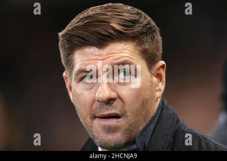 Head Coach of Aston Villa, Steven Gerrard - Norwich City / Aston Villa, Premier League, Carrow Road, Norwich, Großbritannien - 14th. Dezember 2021 nur zur redaktionellen Verwendung – es gelten die Einschränkungen von DataCo Stockfoto