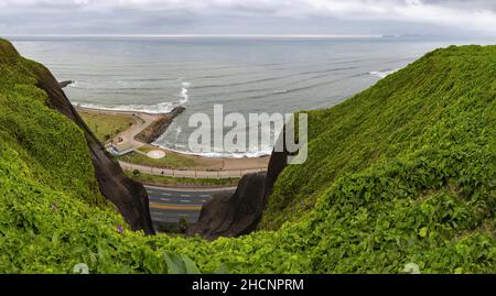 Pazifikküste in Lima, Peru Stockfoto