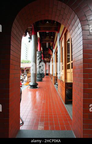 Der Xingtian Tempel oder Hsing Tian Kong im Bezirk Zhongshan in Taipeh in Taiwan. Stockfoto