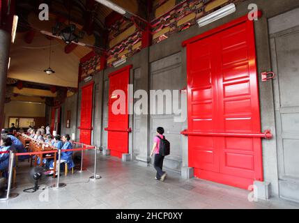 Der Xingtian Tempel oder Hsing Tian Kong im Bezirk Zhongshan in Taipeh in Taiwan. Stockfoto