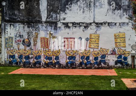 GEORGE TOWN, MALAYSIA - 20. MÄRZ 2018: Street Art in George Town, Malaysia Stockfoto