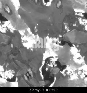 Grungy meliert getrübt Metallfolie nahtlose Fliese Strukturmuster in Silber Chrom Stockfoto