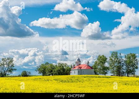 Russische Orthodoxe Kirche der Heiligen Dreifaltigkeit in Kayville, SK, Kanada Stockfoto